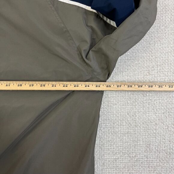 Nike Golf Jacket Men's XL Pullover V-Neck Windbreaker Green Lined Zip Pockets - Picture 6 of 8